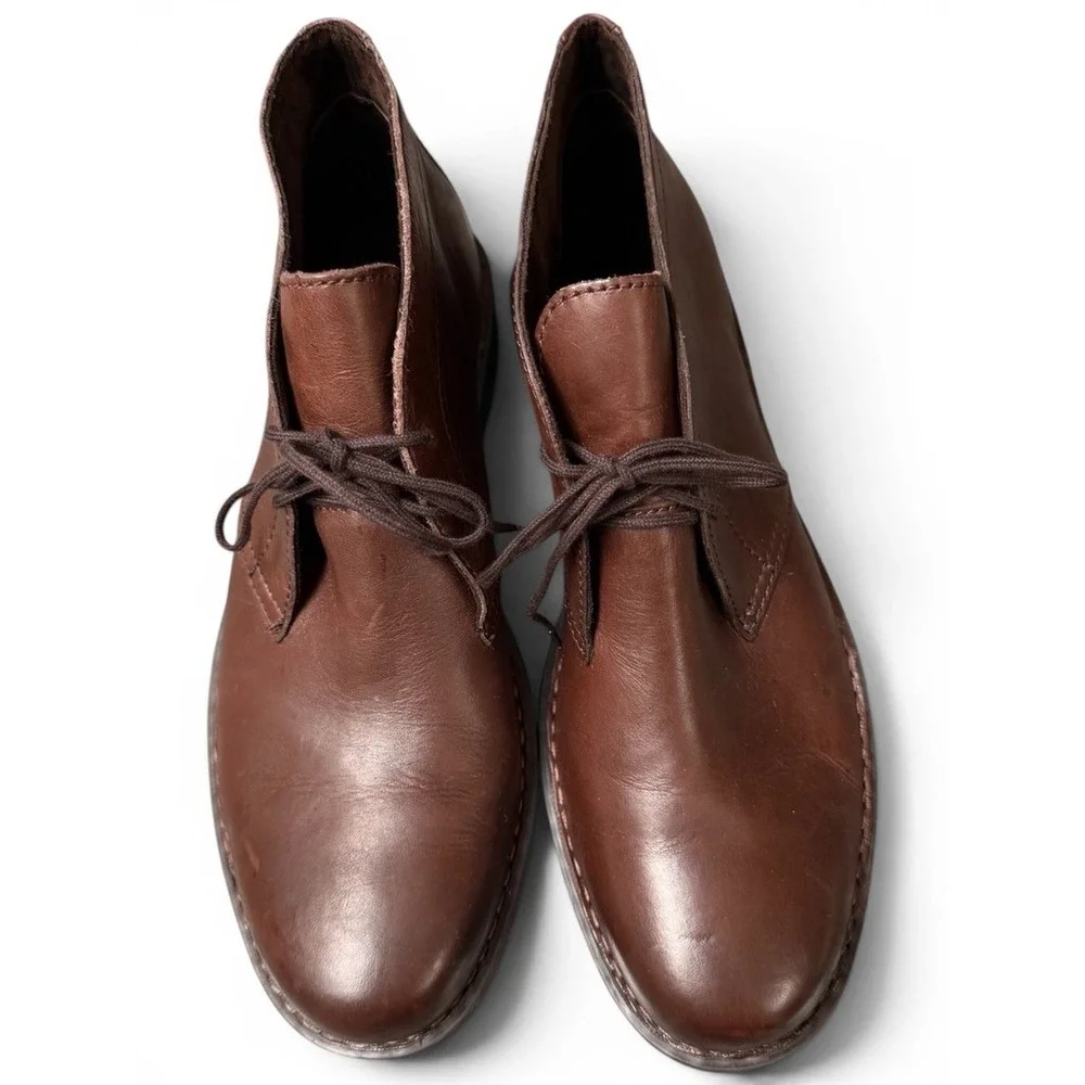 Born Chukka Boots Mens 10.5M Brown Leather BM0019506 Desert Ankle Boot Crown